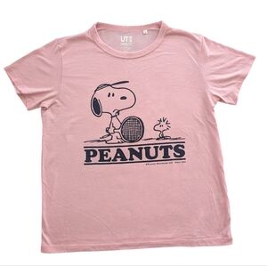 Uniqlo Pink Peanuts Short Sleeve Tee